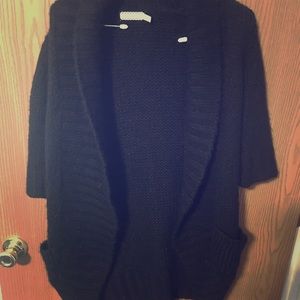 Urban outfitters 3/4 black open cardigan sweater